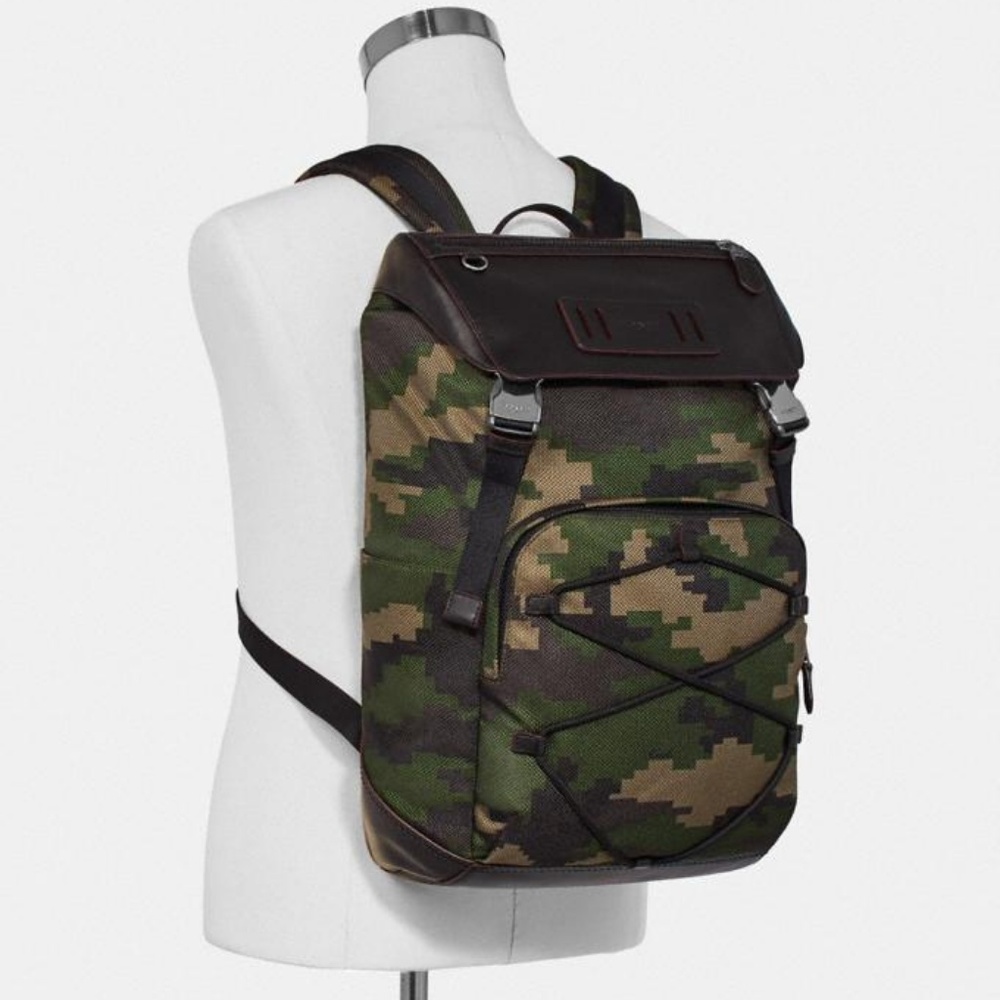 NWT Coach Terrain Backpack W/ Pixelated Camouflage - Picture 2 of 3
